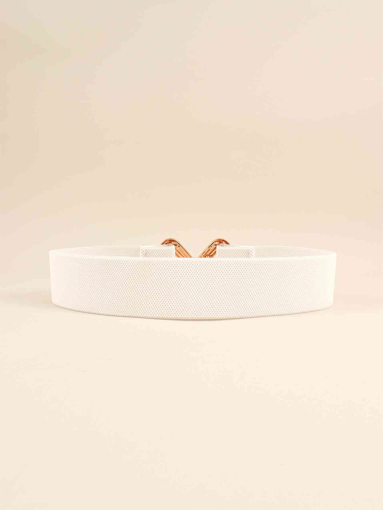 Geometric Buckle Elastic Wide Belt - AllIn Computer