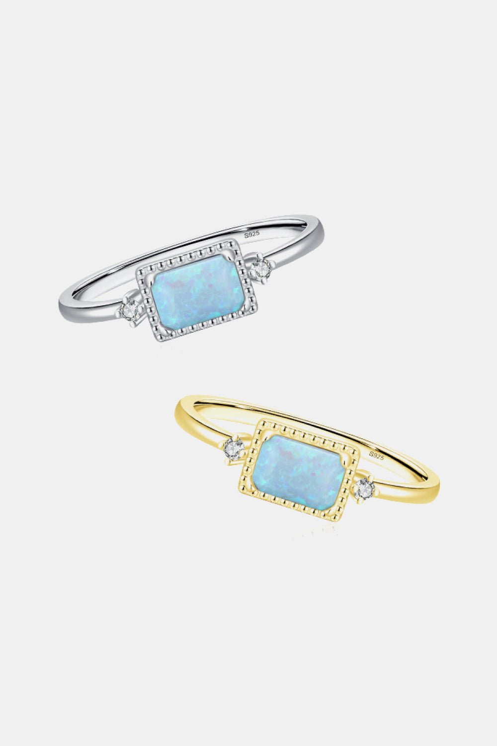 925 Sterling Silver Opal Ring - AllIn Computer