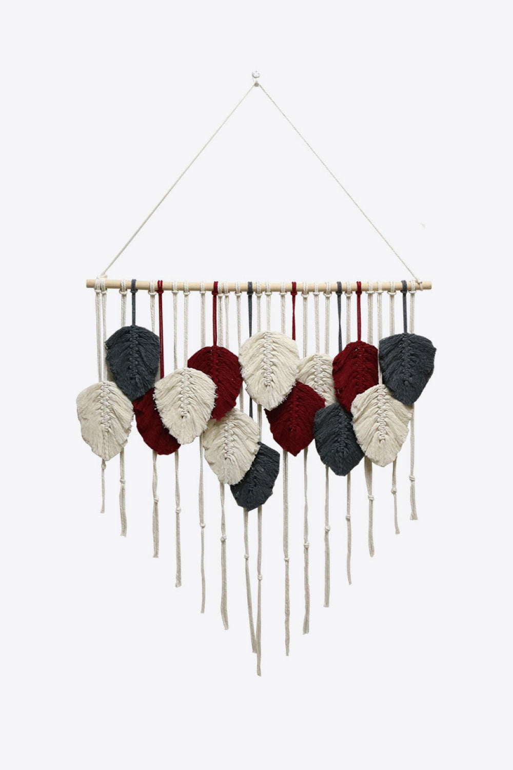 Hand-Woven Feather Macrame Hanging Wall Piece - AllIn Computer