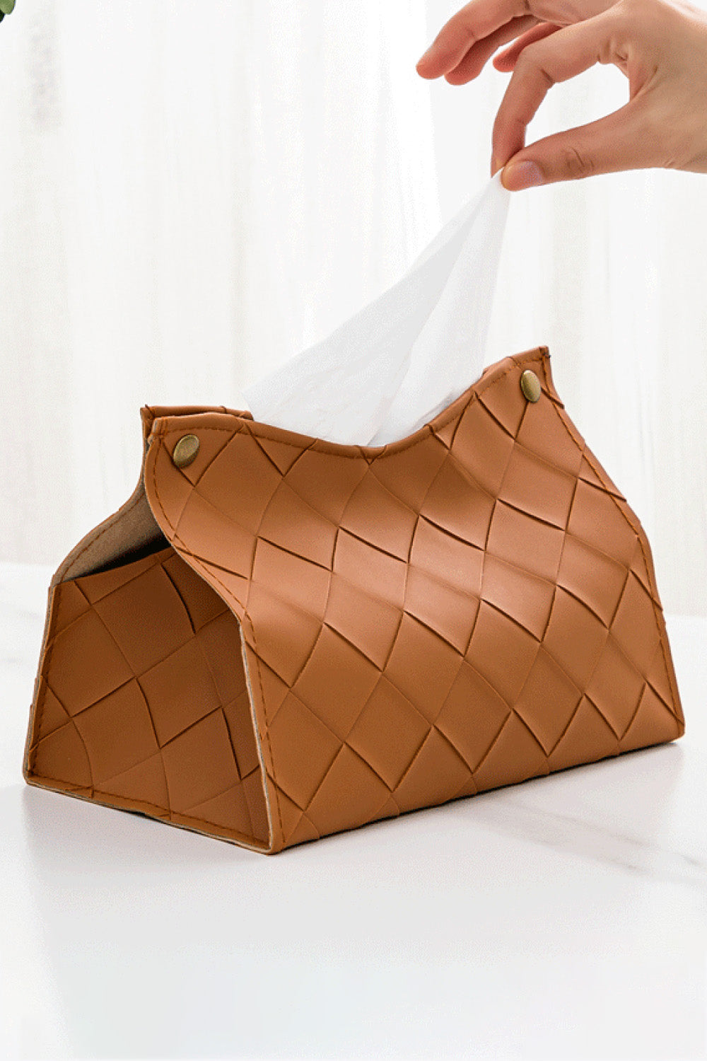 2-Pack Woven PU Tissue Box Covers - AllIn Computer
